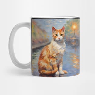 impressionism art cat Mug